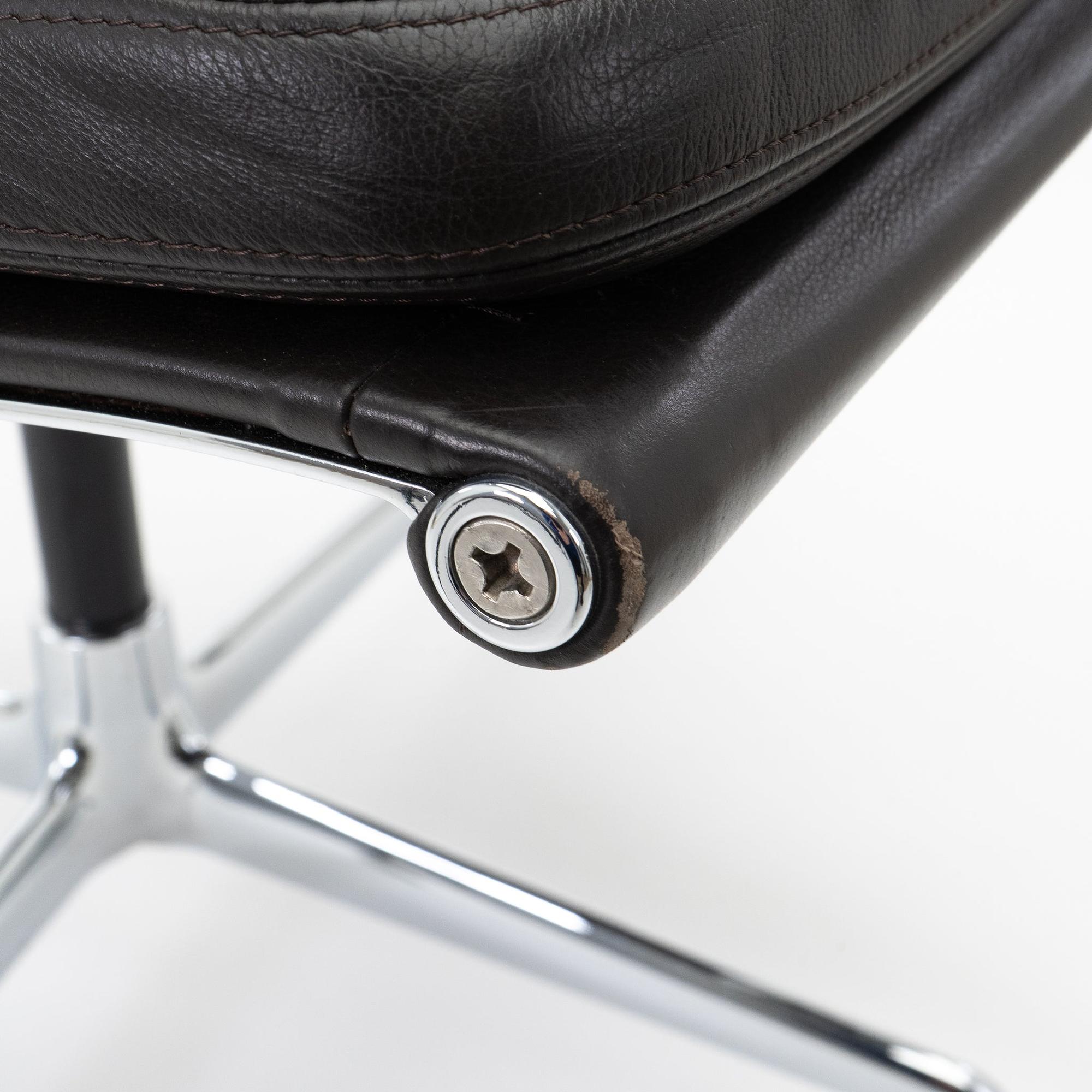 EA 208 Soft Pad Bürostuhl Drehbar Leder Braun 7