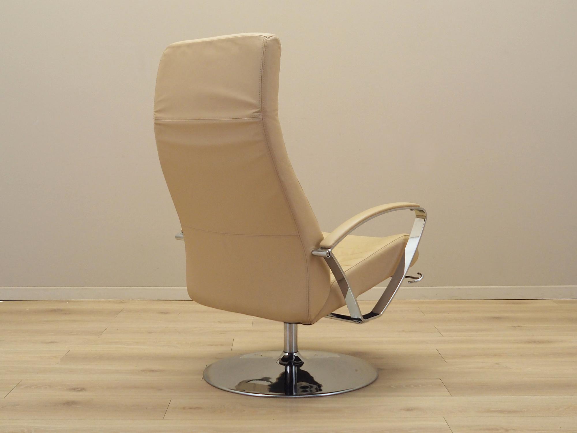 Sessel Leder Hellbraun 1970er Jahre 8