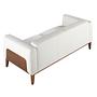 White leather 3-seater sofa 6115 7