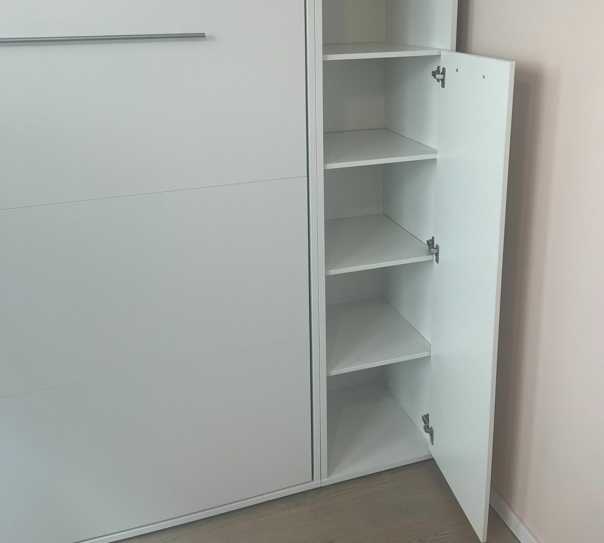 Schrankbett Holz Weiß  2