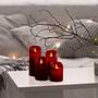 2x LED-Kerzen Melow Wachs Rot 3