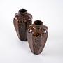Ceramic Vases Brown Set of 2 1960s 5
