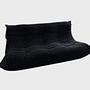 Togo Sofa 3-Sitzer Alcantara-Stoff Schwarz 1