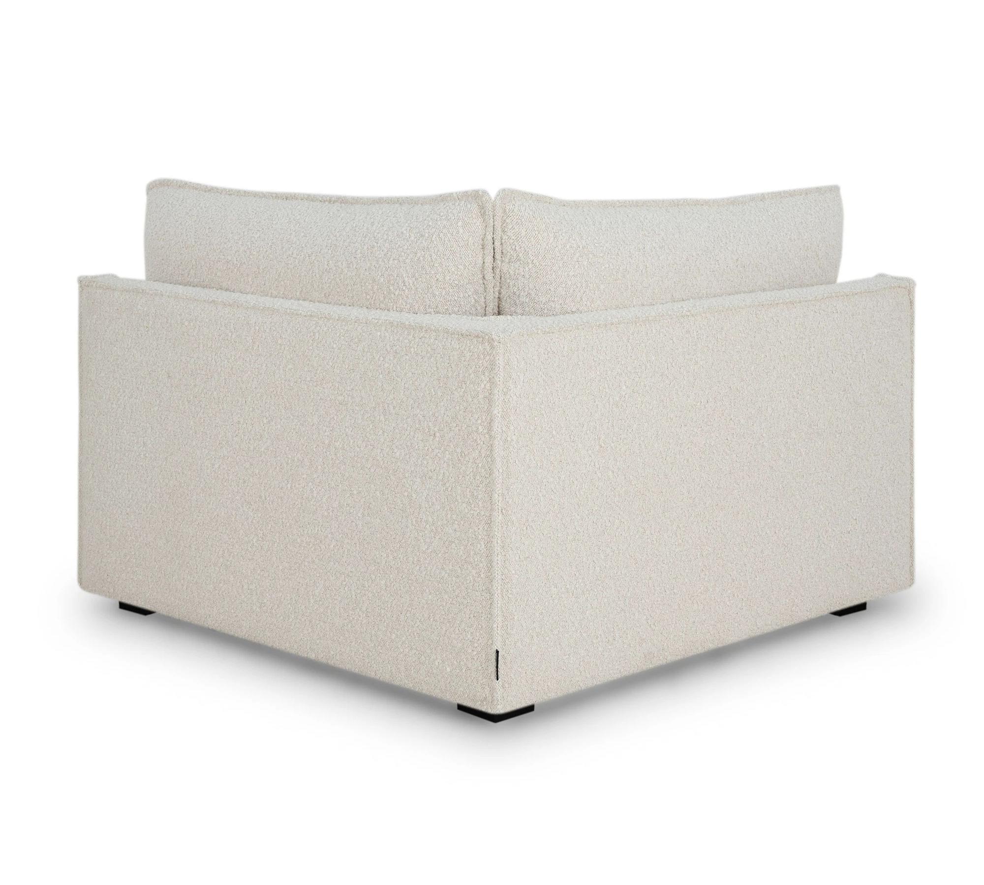 Daphne 1-Sitzer Eckmodul Links Maya Cream 3