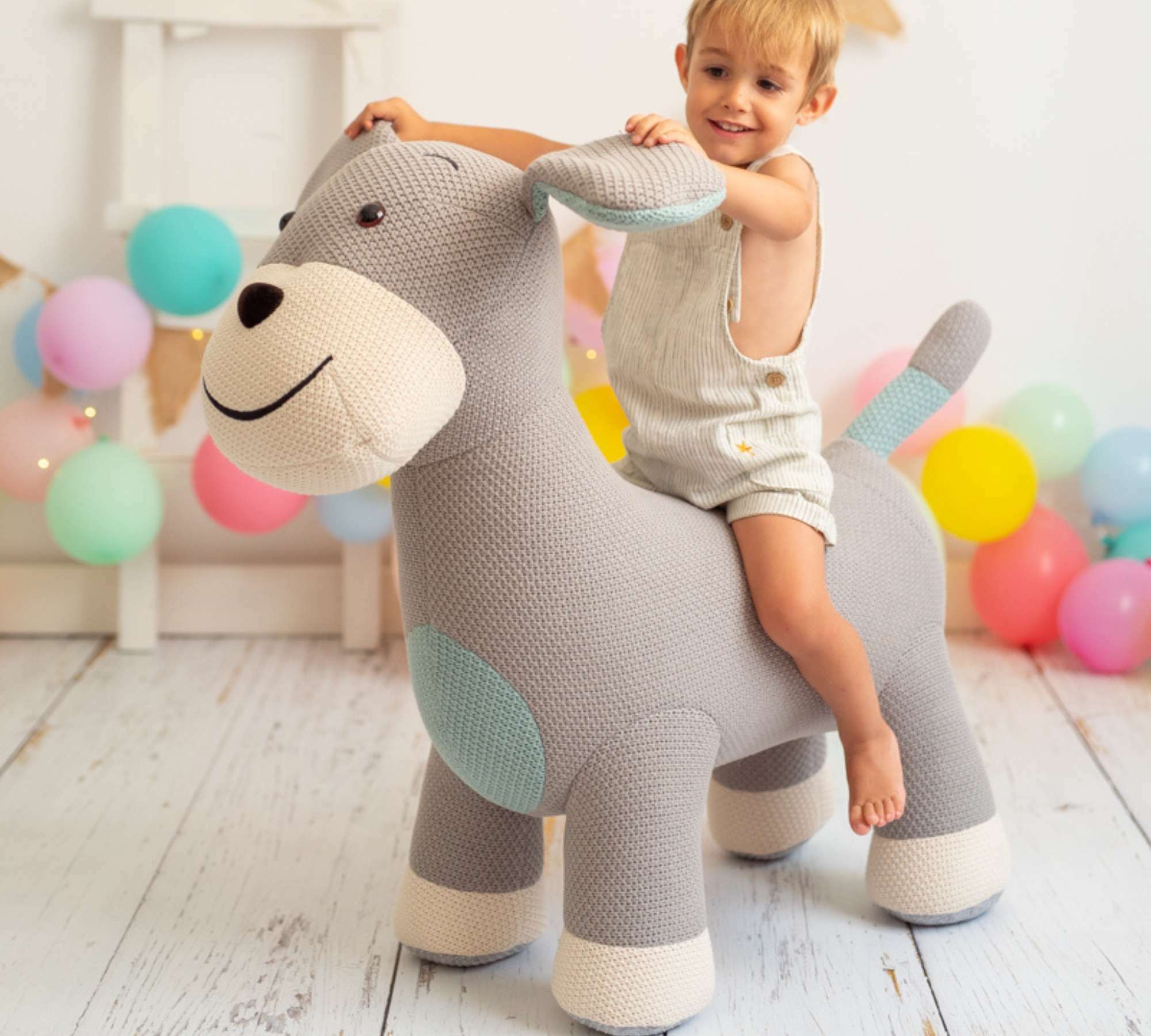 Cocker Maxi plush toy cotton wood grey 4