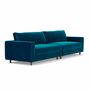Douglas Sofa 4-Sitzer Velour Lux Petro 1