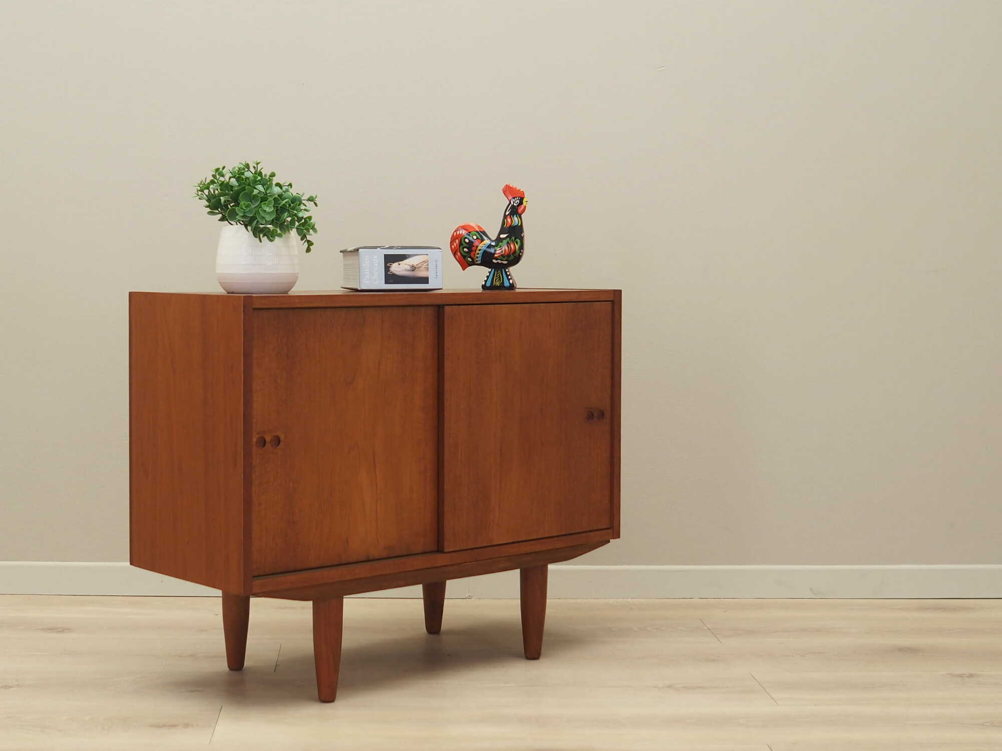 Vintage cabinet teak brown 1960s 5