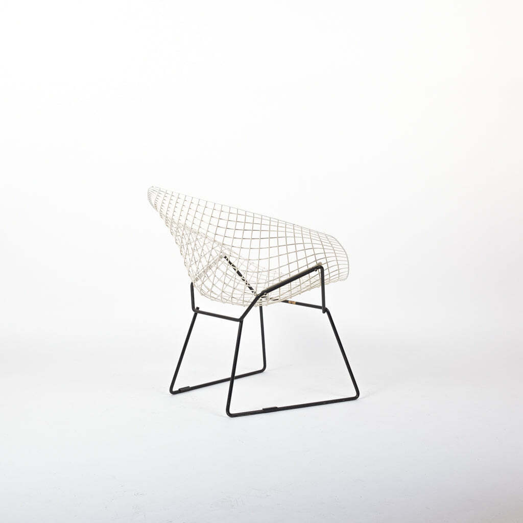 Bertoia Diamond Chair Stahl Weiß 6