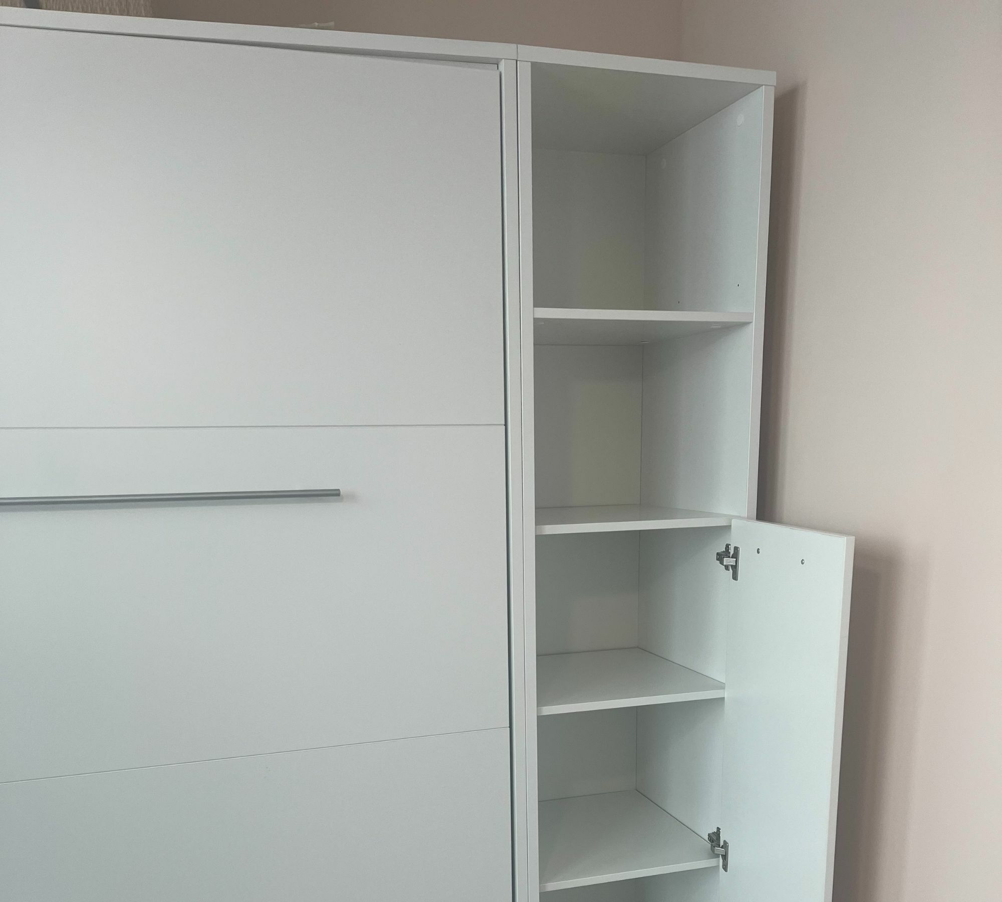 Schrankbett Holz Weiß  3
