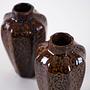 Ceramic Vases Brown Set of 2 1960s 6