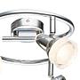 LED-Deckenleuchte Alaska I Kristallglas Silber 3