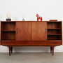 Highboard Teakholz Braun 1970er Jahre  2