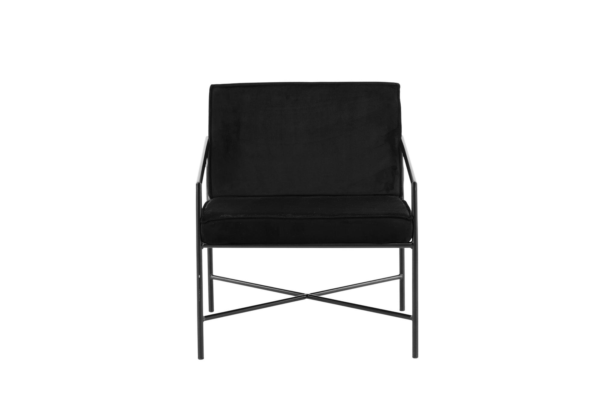 Rakel Armchair Velvet Black 0