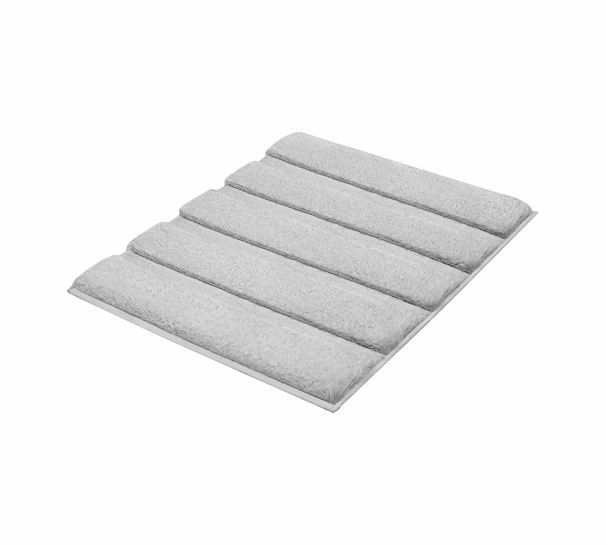 Badteppich Textil Grau 55 x 60 cm 0