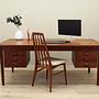 Desk Teak wood Brown 60s 2