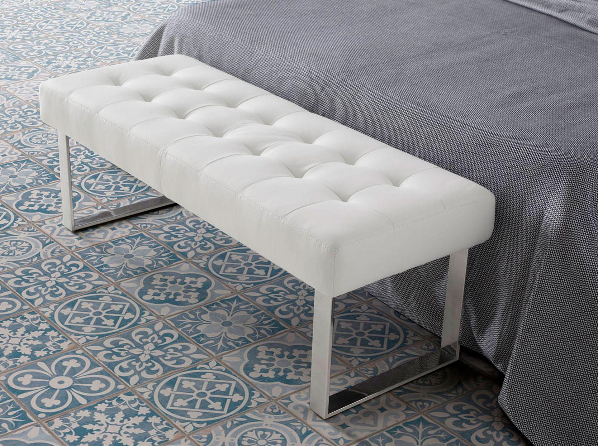 Bank Kunstleder Weiß 4