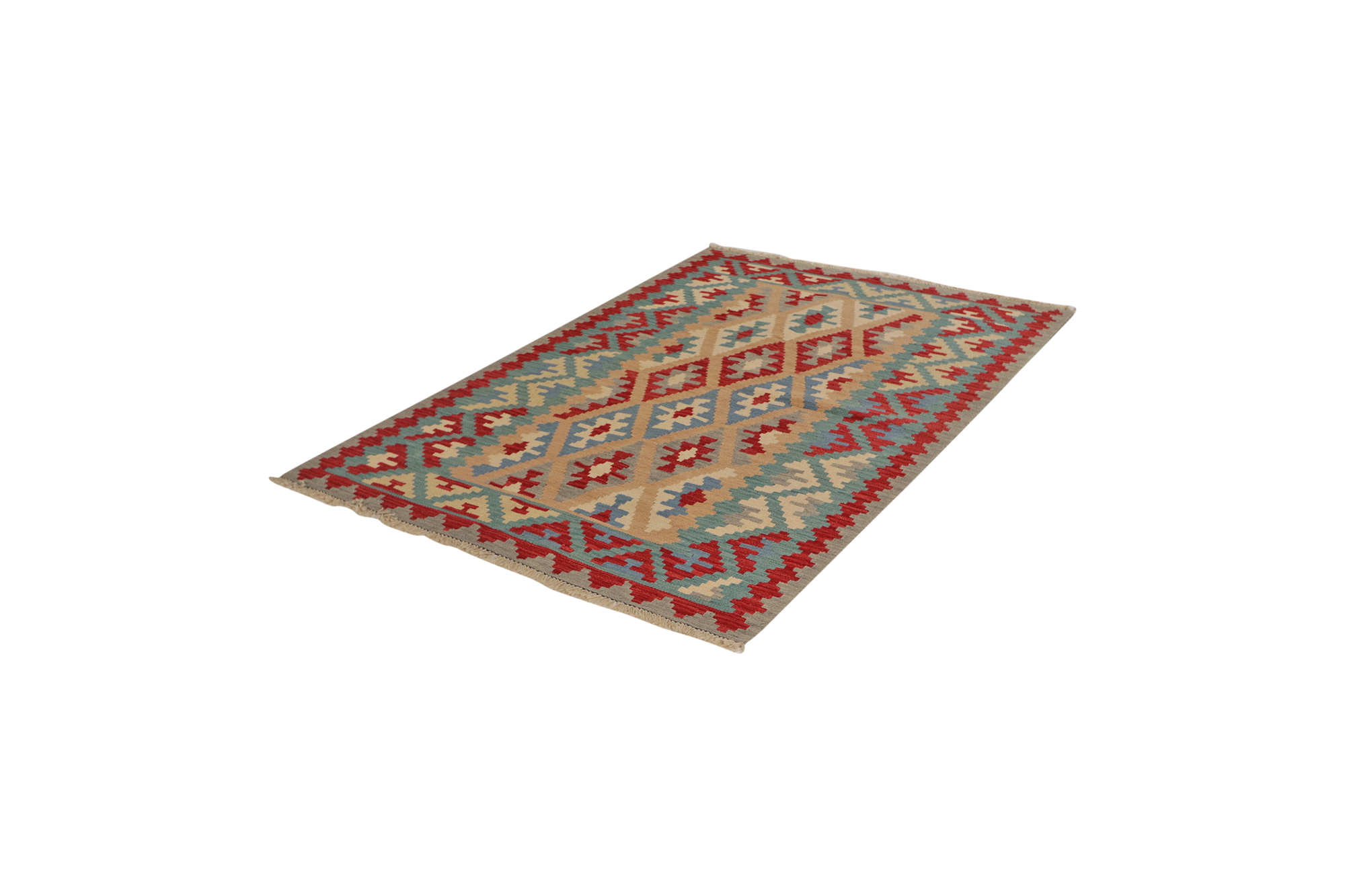 Kelim Gashgai Teppich Wolle Braun 3