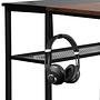 WORKSPACE H I Scrivania + Scaffale Legno Nero 5