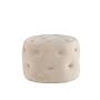 Benjamin Pouf Samt Beige Ø55cm 0
