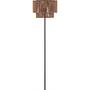 Floor lamp Lito aluminum flat weave brown 3
