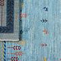 Rizbaf Gabbeh-Teppich Wolle Blau 5
