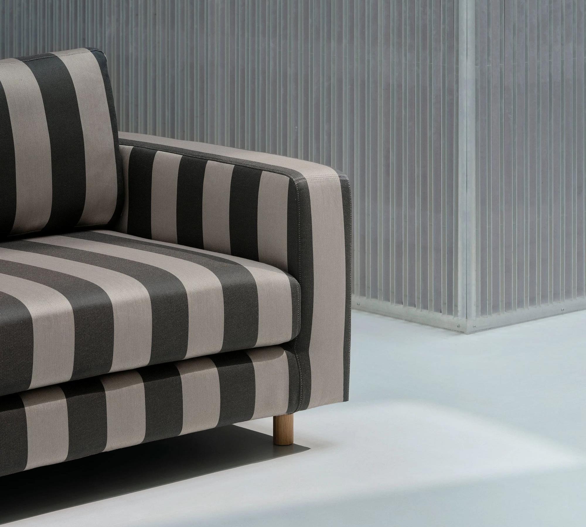 Dylan Sofa 4-Sitzer Line Latte Black 5