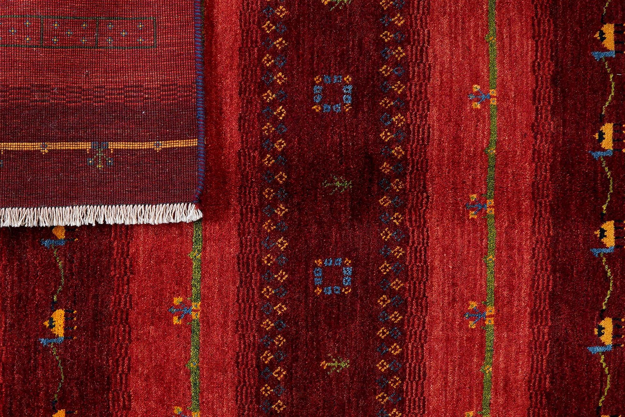 Rizbaf Gabbeh-Teppich Wolle Mehrfarbig 5