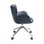 4110 Office chair Swivel Faux leather Stainless steel Blue 5