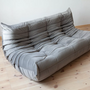 Togo Sofa 3-Sitzer Samt Silbergrau 7