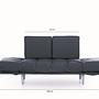 Nina Daybed Schlafsofa 3-Sitzer Dunkelrot 9