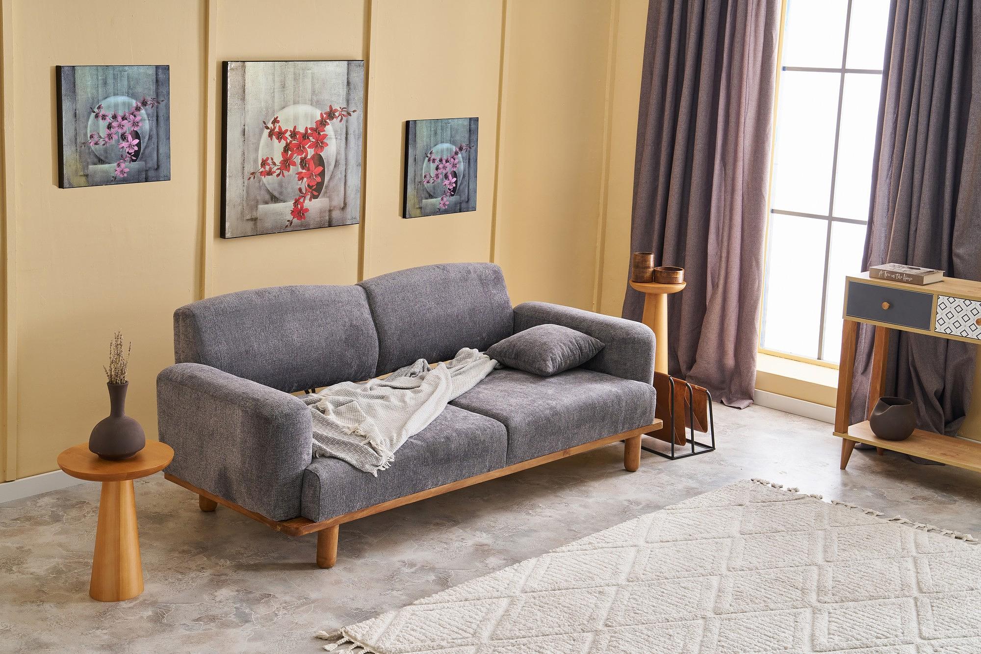 Rens Sofa 4-Sitzer Grau 2