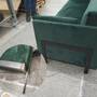 Chill by SLS Sofa 3-Sitzer Velour Lux Dark Green 8