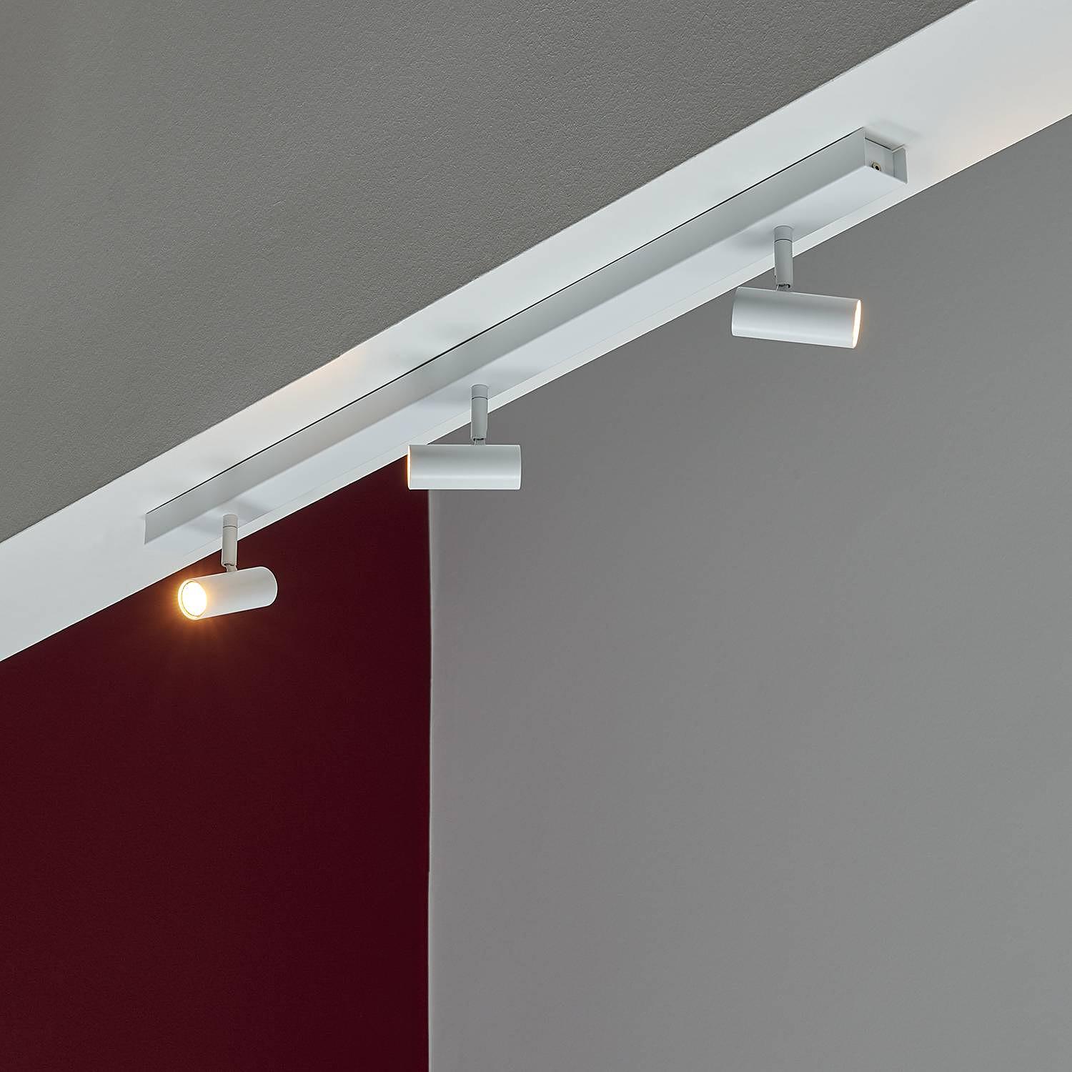 LED-Deckenleuchte Omari Stahl Weiß 3