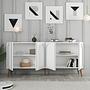 Lyon 81 Console White wood veneer 2