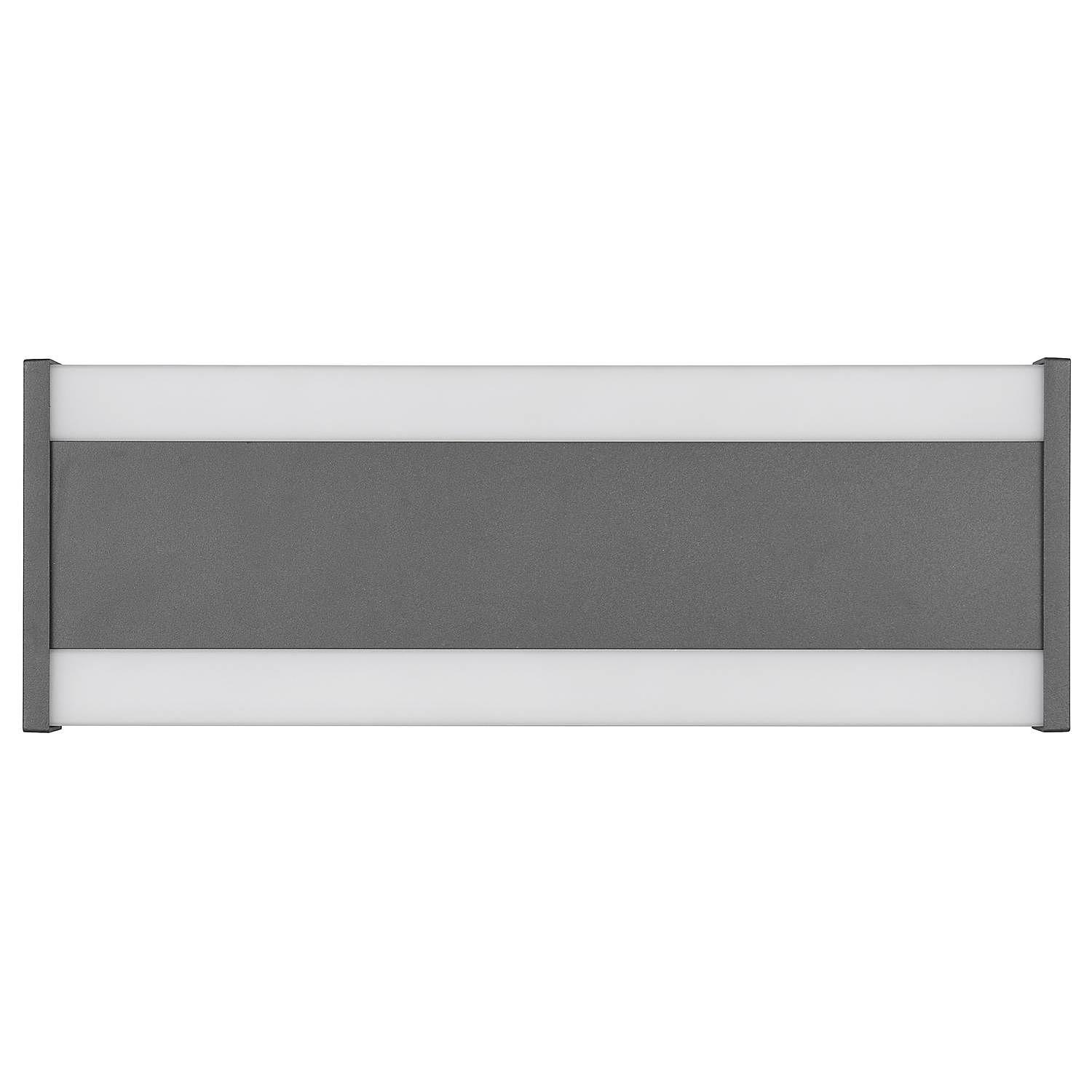 Dawson Wandleuchte Aluminium Acrylglas Anthrazit 3