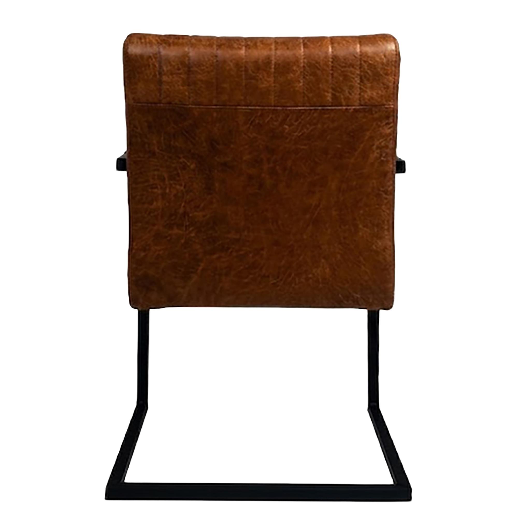 Armchair Ledaha Iron Leather Cognac 3