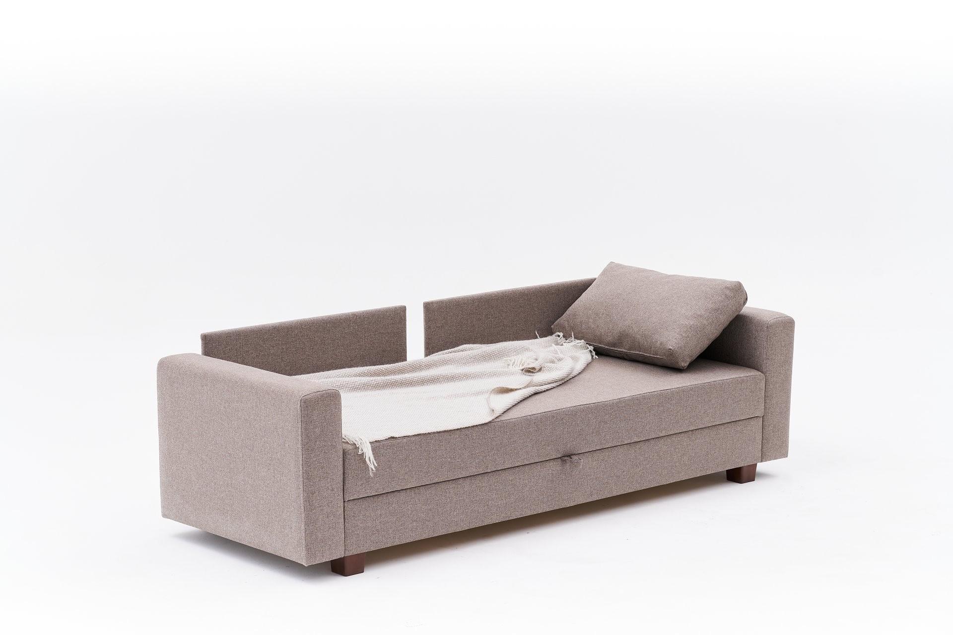 Aly Sofa Bed 3-Seater Brown 8