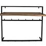 Wandgarderobe mit Regal Akazienholz Metall 0