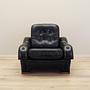 Armchair Faux Leather Black 1980s 1