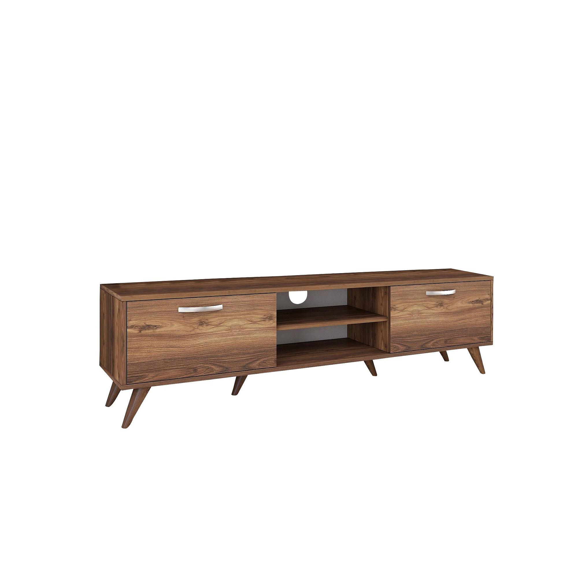 Lowboard Brown with shelf 180cm x 48.6cm 8