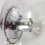 Lampe Glas Metall Transparent 1970er Jahre 3