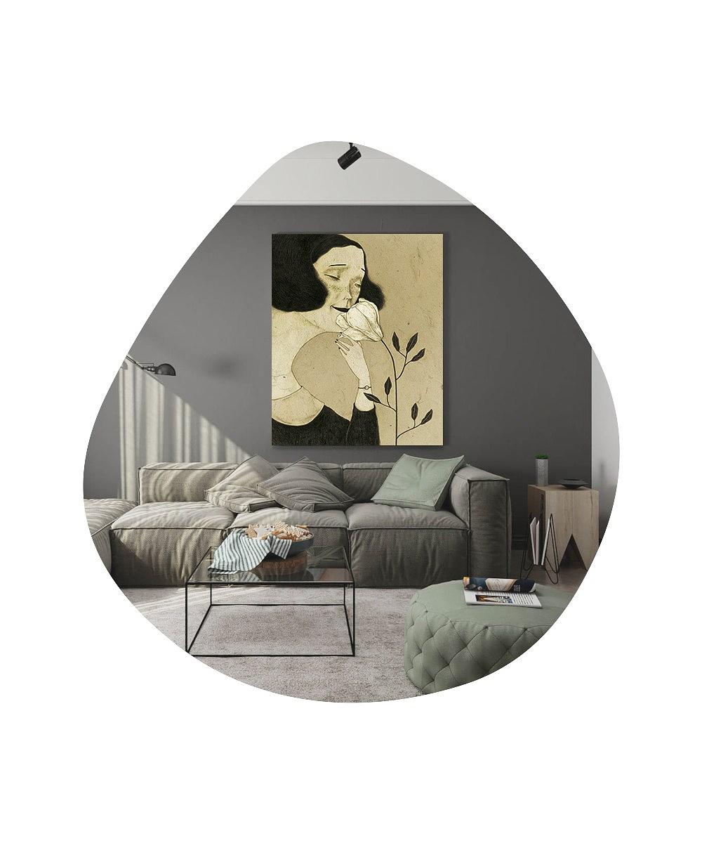 Besso Mirror Black Ø60cm 4