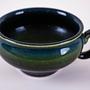 Dark Green Ceramic Mug 1970s 5
