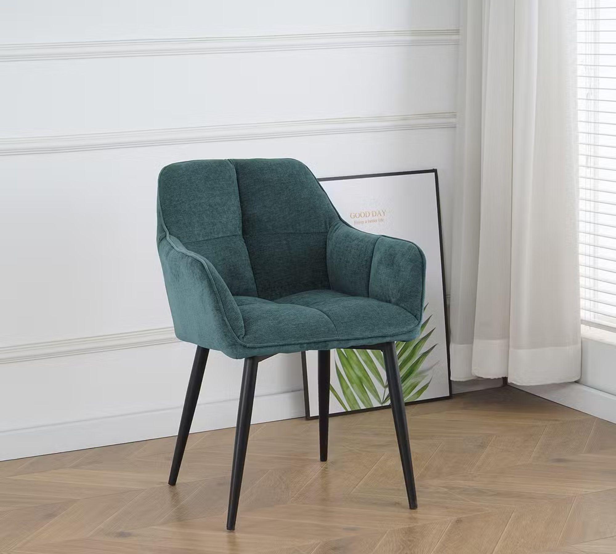 Armchair 2-piece set Fabric Navy Blue 1