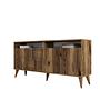 Milan Sideboard Walnut Brown 160cm 5