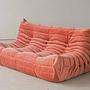 Togo Sofa 3-Sitzer Cord Coral 1