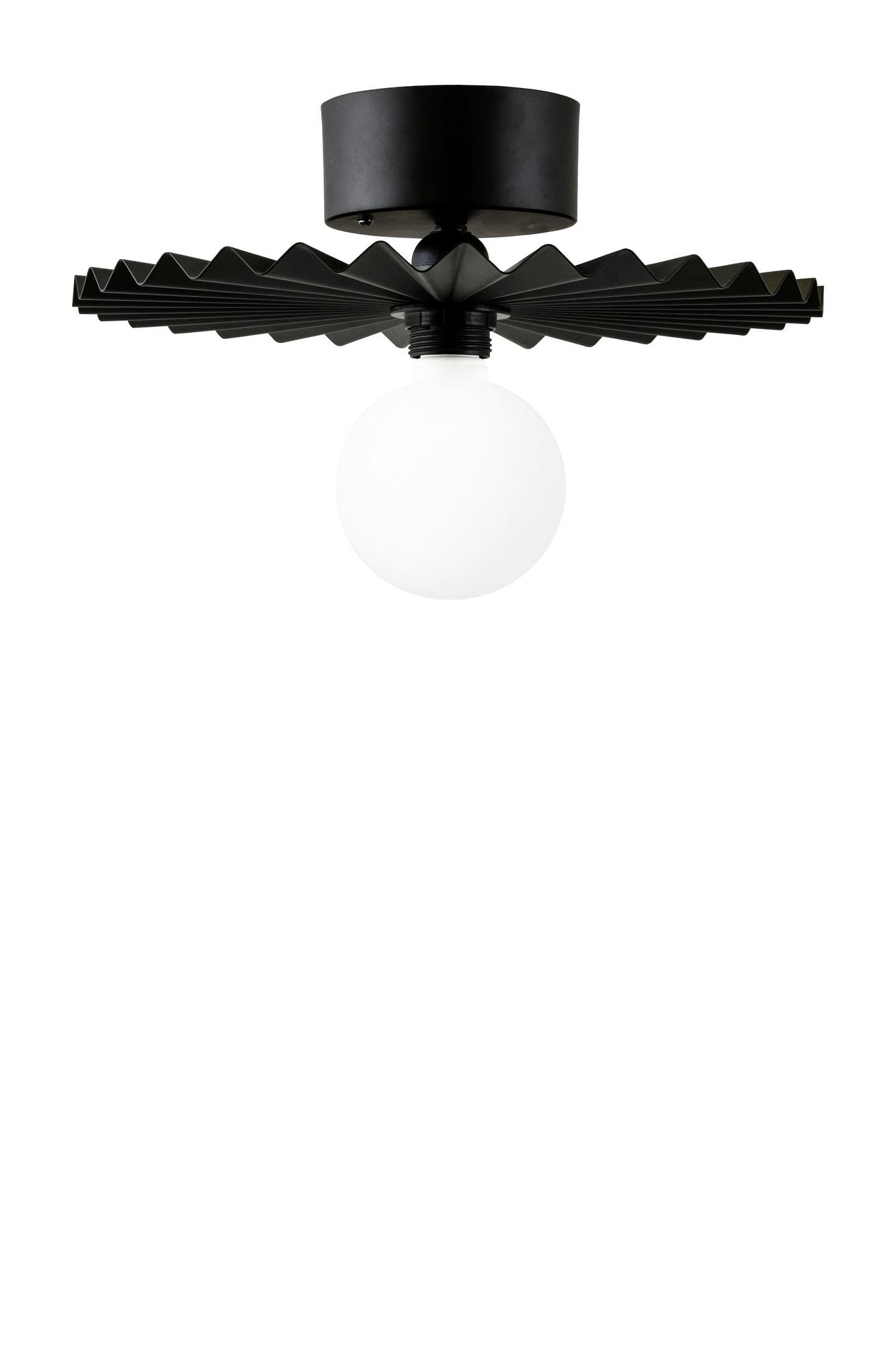 Omega Deckenleuchte/Wandleuchte Schwarz Ø 35cm 4