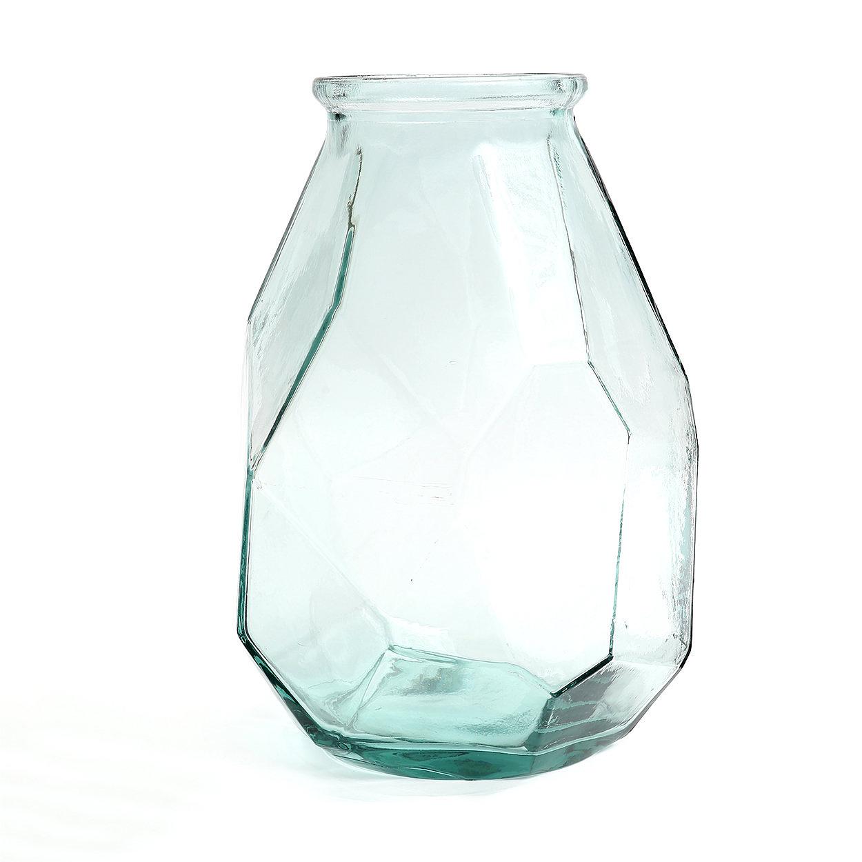 Lange Origami Vase Glas 2