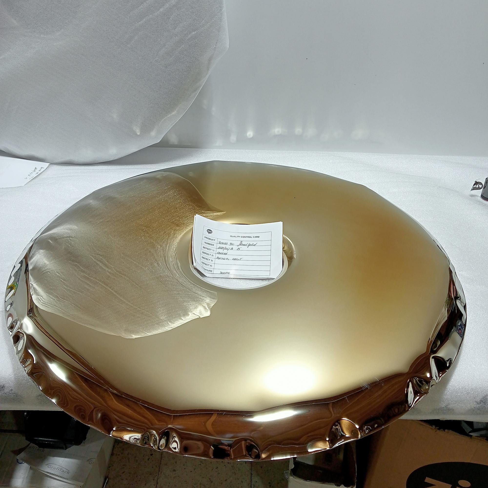 Rondo Spiegel 950  Edelstahl Flammendes Gold 0