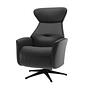 Palermo armchair with electric adjustment Leather Black 0